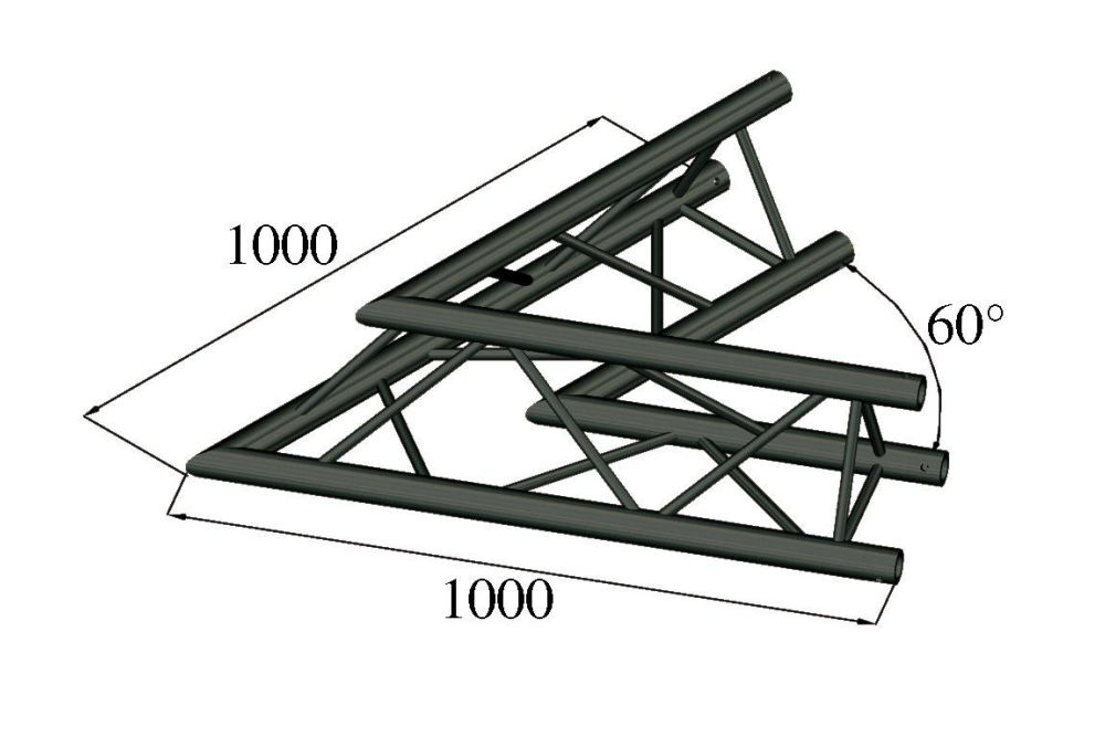 ALUTRUSS TRILOCK S-PAC 20 2-Weg-Ecke 60° schwarz