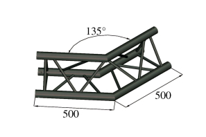 ALUTRUSS TRILOCK S-PAC 23 2-Weg-Ecke 135°schwarz