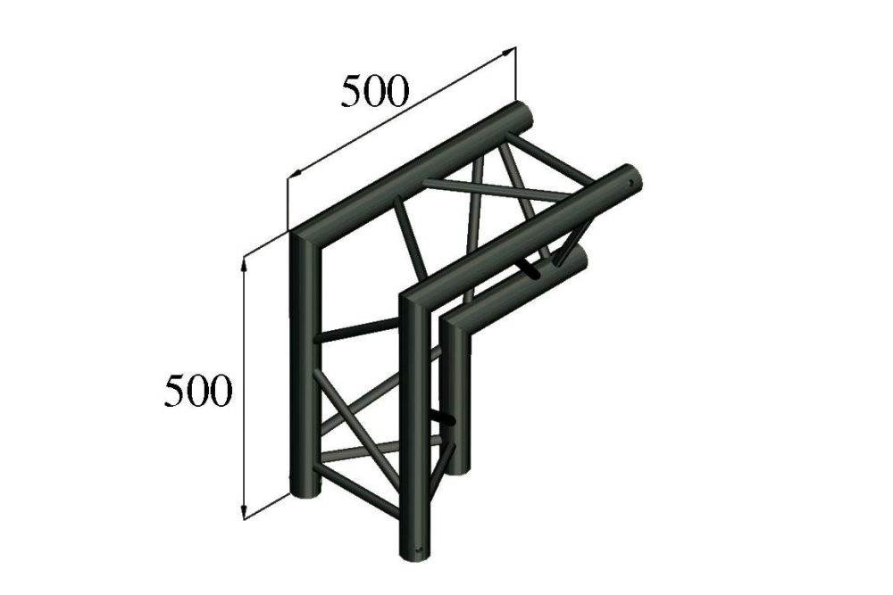 ALUTRUSS TRILOCK S-PAC 25 2-Weg-Ecke 90°\/ schwarz