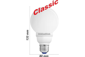 E27 - Qualitäts Classic Globe Energiesparlampe - 11 Watt