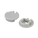 Artecta Profile Pro 8 Endkappen Set, 2 Stück, hellgrau