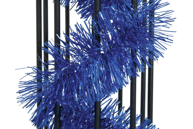 EUROPALMS Metallic-Girlande, blau, 12,5x270cm