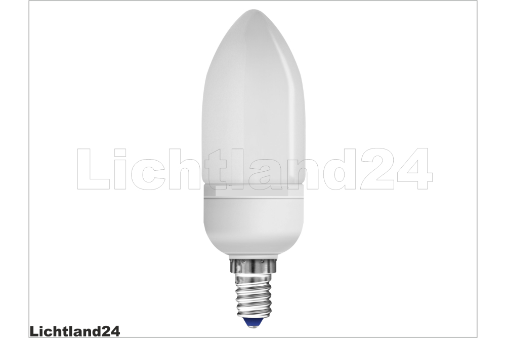E14 - Qualitäts Kerze Energiesparlampe Kerzenform - 7 Watt = +/- 35 Watt AGL
