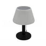 Solar LED Tischleuchte Aluminium Schwarz – 3...
