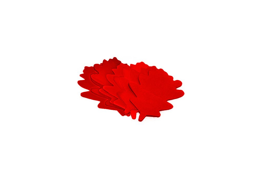 TCM FX Slowfall Konfetti Eichenblätter 120x120mm, rot, 1kg