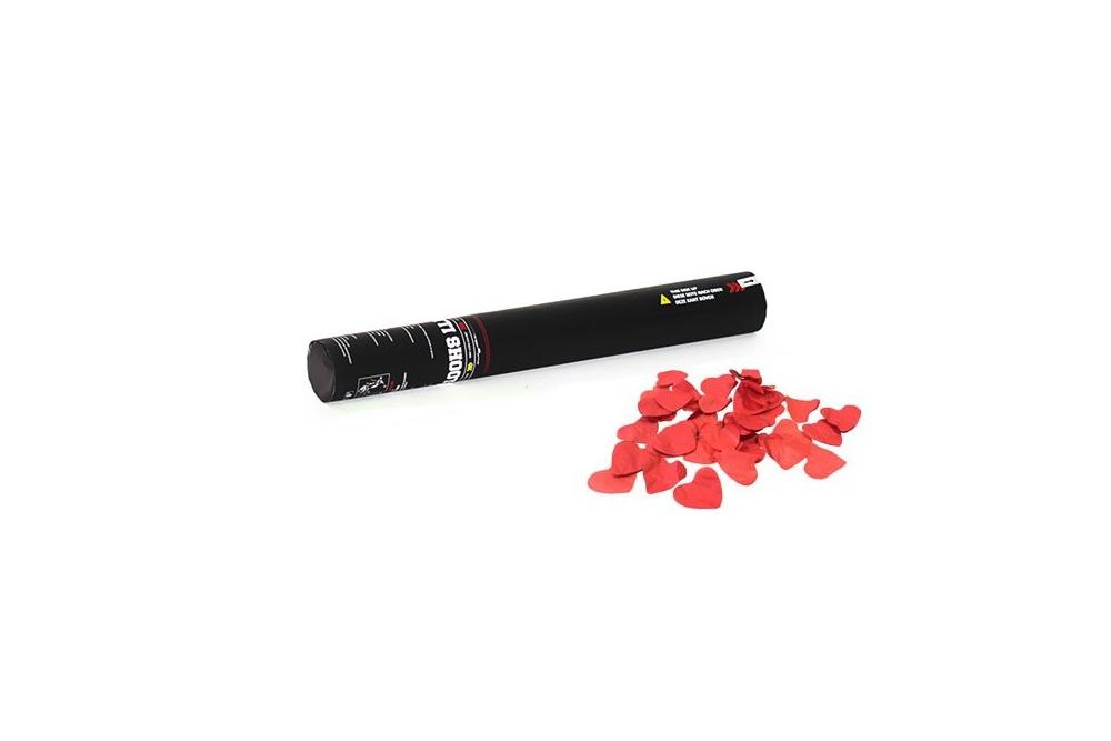 TCM FX Konfetti-Shooter 50cm, rote Herzen