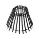 Illu-Shade Basket Lampenschirm Schwarz für E27-Lichterketten