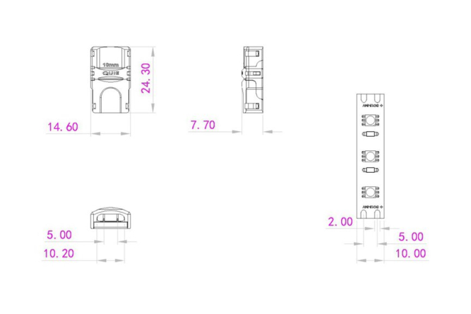 EUROLITE LED Strip flexibler Verbinder 2Pin 10mm