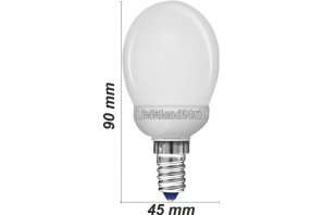 E14 - Ultra Mini Energiesparlampe Tropfen - 7 Watt - Tropfenlampe