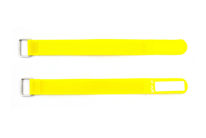 GAFER.PL Kabelbinder Klettverschluss 25x550mm 5er Pack gelb