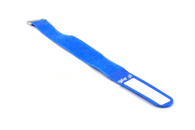 GAFER.PL Kabelbinder Klettverschluss 25x260mm 5er Pack blau