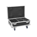 ROADINGER Flightcase 4x AKKU IP UP-4 Plus HCL Spot WDMX...