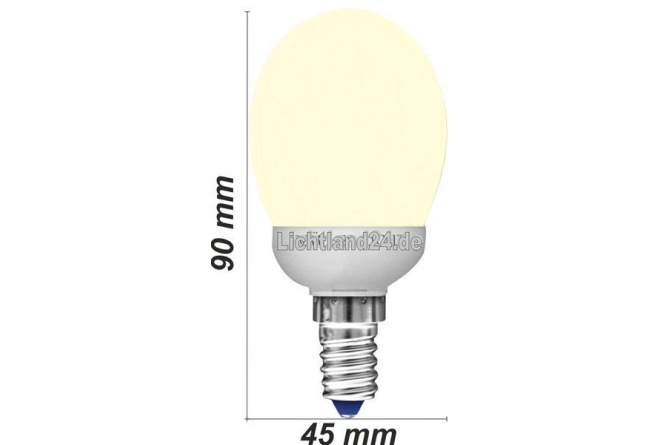 E14 - Ultra Mini Softtone Energiesparlampe Tropfenlampe - 7 Watt