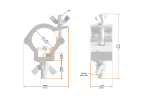 Half Coupler Small Outdoor 32-35/30/75kg