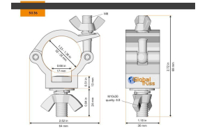 Half Coupler Small Outdoor 32-35/30/75kg