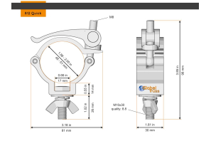 Half Coupler Small Quick 48-51/30/100kg