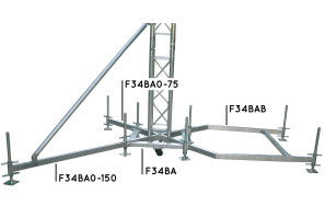 Outrigger für Bodenplatte 75cm Alu