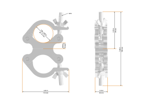 Swivel Coupler Slim 48-51/30/250kg