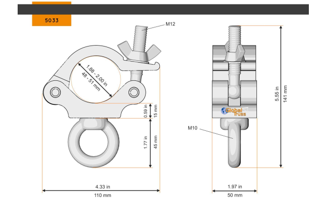 Half Coupler Eye 48-51/50/200kg