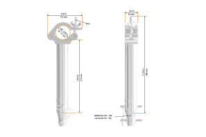 Half Coupler Spacer 48-51/50/500kg 210mm