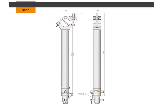 Half Coupler Spacer 48-51/50/500kg 330mm