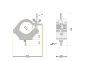 Half Coupler Heavy 48-51/50/750kg