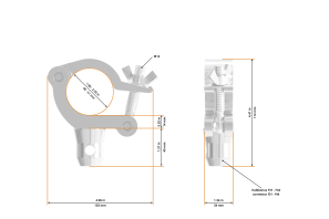 Half Coupler Slim Halfconical 48-51/30/300kg