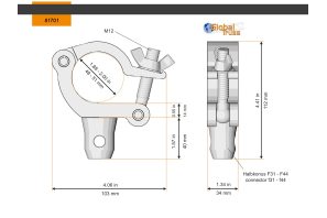 Half Coupler Slim Halfconical 48-51/30/300kg