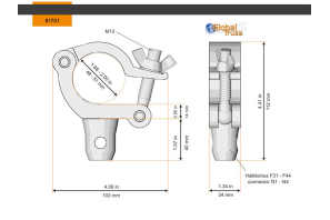 Half Coupler Slim Halfconical 48-51/30/300kg