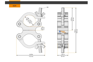 Swivel Coupler 48-51/50/500kg