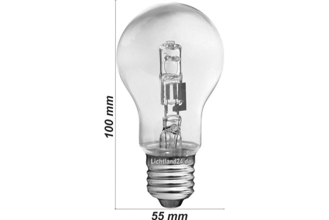 E27 - Halogen Energy Save Birne 20 Watt - wie herkömmliche Glühlampe Glühbirne