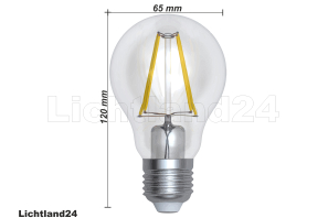 LED Filament A65 Birne HL E27 12W 3000K warmweiß (klar)