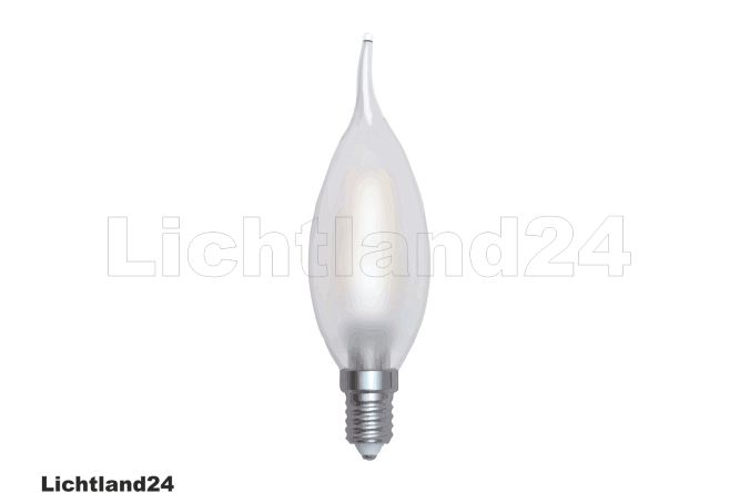 LED Filament C35 Windstoß Kerze Flame OPAL E14 2W...