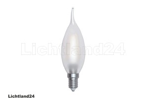 LED Filament C35 Windstoß Kerze Flame OPAL E14 4W 3000K warmweiß (satiniert/mattiert)