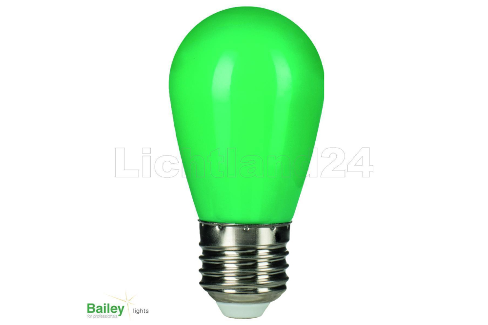 E27 - Party Illu LED Lampe (ST45) 1W GRÜN