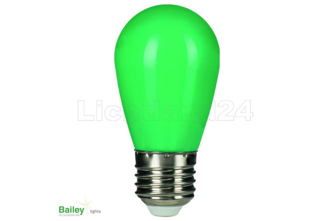 E27 - Party Illu LED Lampe (ST45) 1W GRÜN
