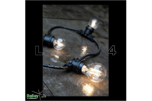 E27 - klare - LED Filament Birne (A60) 4W - warmweiß - PC Shockproof