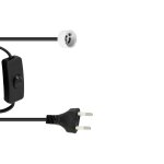 EUROLITE GU10-Fassung mit Netzkabel und Schalter, 1,8 m