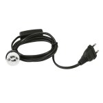EUROLITE GU10-Fassung mit Netzkabel und Schalter, 1,8 m