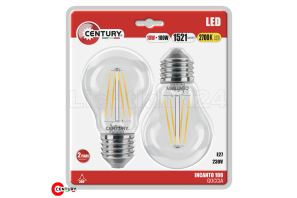 E27 LED Filament Birnen - INCANTO - A70 - 10W (= 100W) 2700K - 2er Blister