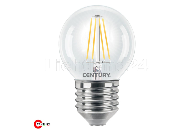 E27 LED Filament Tropfen - INCANTO - G45 - 4W (= 40W) 4000K - 2er Blister