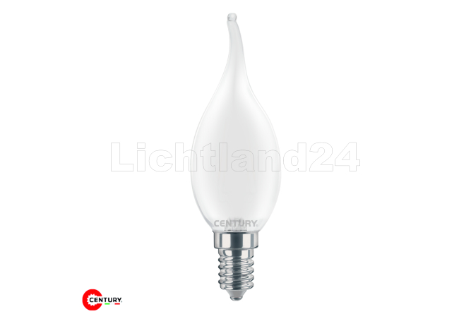 E14 LED Filament Windstoßkerze matt - INCANTO - 4W (= 40W) 4000K