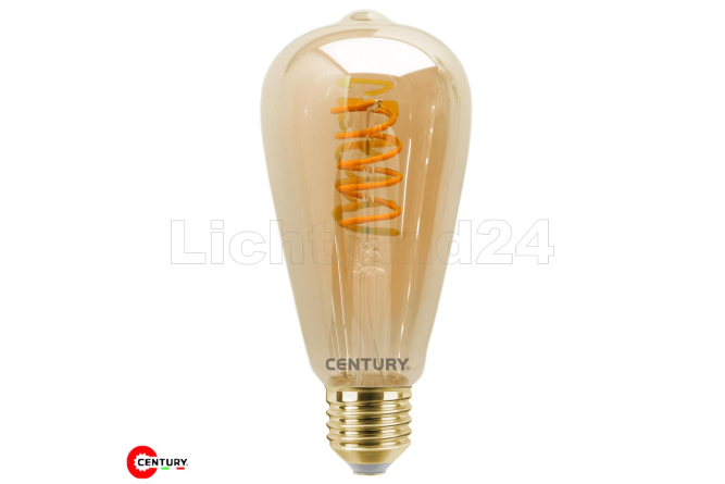 EPOCA - E27 - LED DECO Spiral- FILAMENT Edison Lampe ST64...