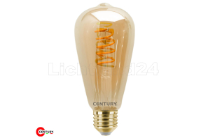 EPOCA - E27 - LED DECO Spiral- FILAMENT Edison Lampe ST64 Gold - 4W (= 30W)  - 2700K Retro / Vintage