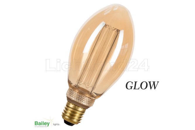 GLOW - E27 - LED Lampe "RUSTIKA" Edison Birne...