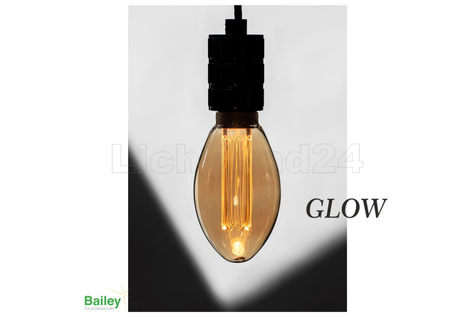 GLOW - E27 - LED Lampe "RUSTIKA" Edison Birne...