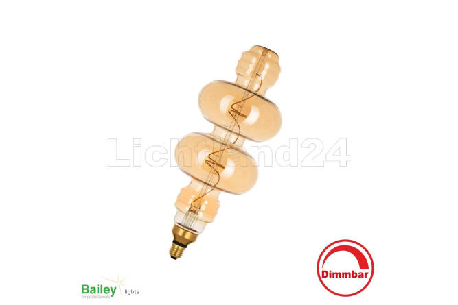 BOTTLES - E27 - LED Lampe "Art-Deco" Gold - 4W...