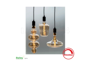 BOTTLES - E27 - LED Lampe "Art-Deco" Gold - 4W - 2200K (dimmbar)