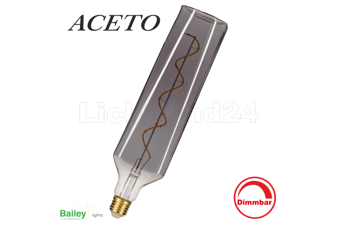 BOTTLES - E27 - LED Lampe "Aceto" Schwarz - 4W...