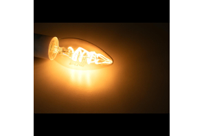 RETRO SPIRAL - E14 - LED Filament Kerze C35 - 2W - 2200K GOLD Vintage "extra warmweiß"